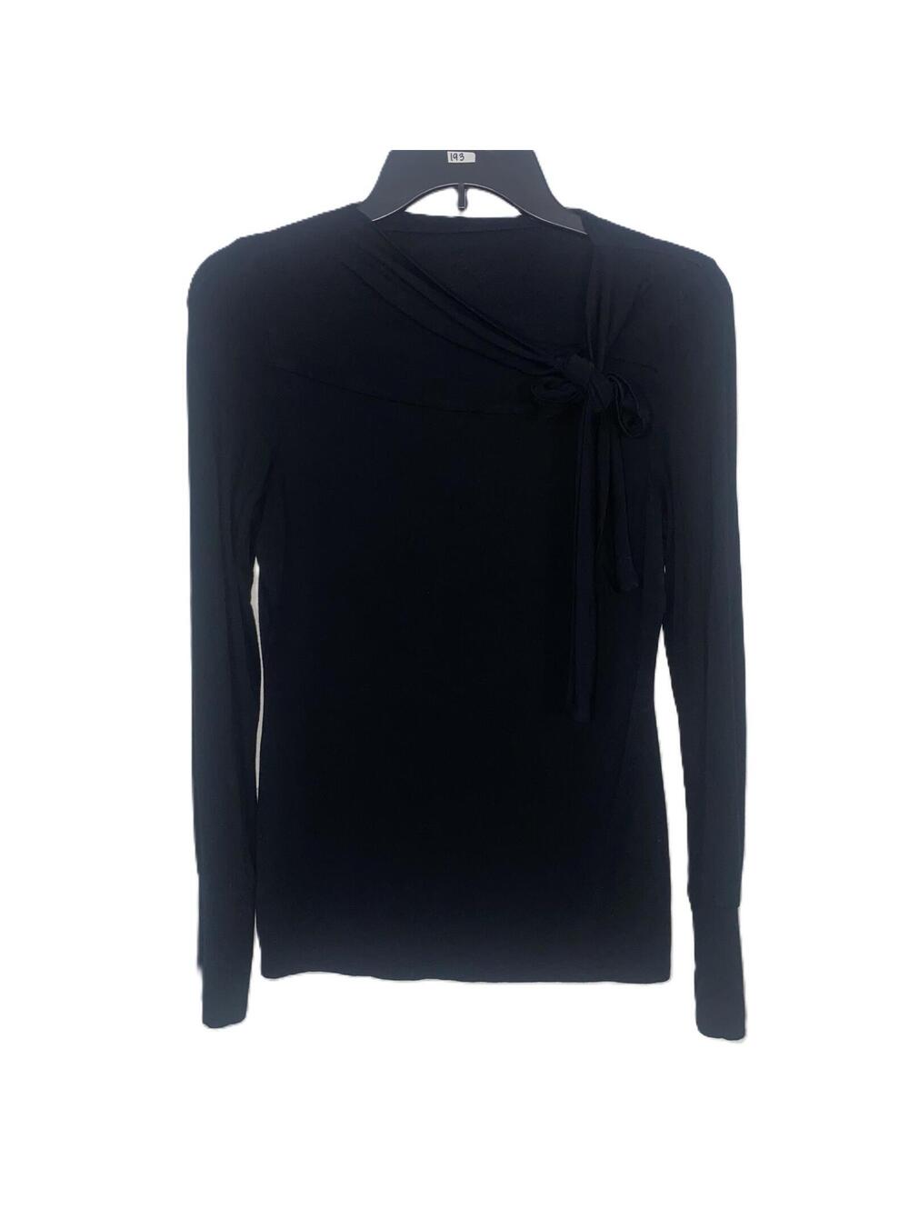The Limited Black Bow Knit Top Office Chic Minimalist Size Small Women